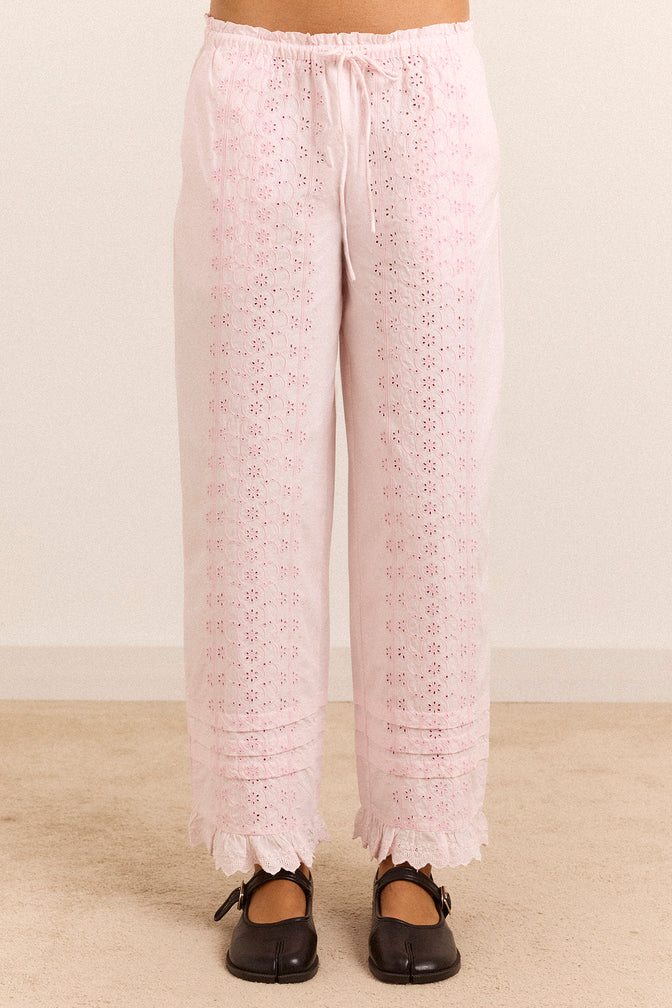 Lucinda Trousers - Baby Pink