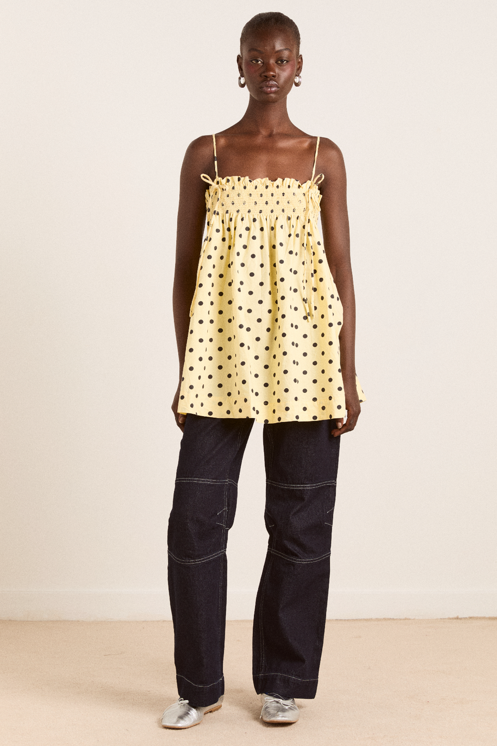 lilo mini dress- butter spot Damson Madder lilo mini dress- butter spot Damson Madder