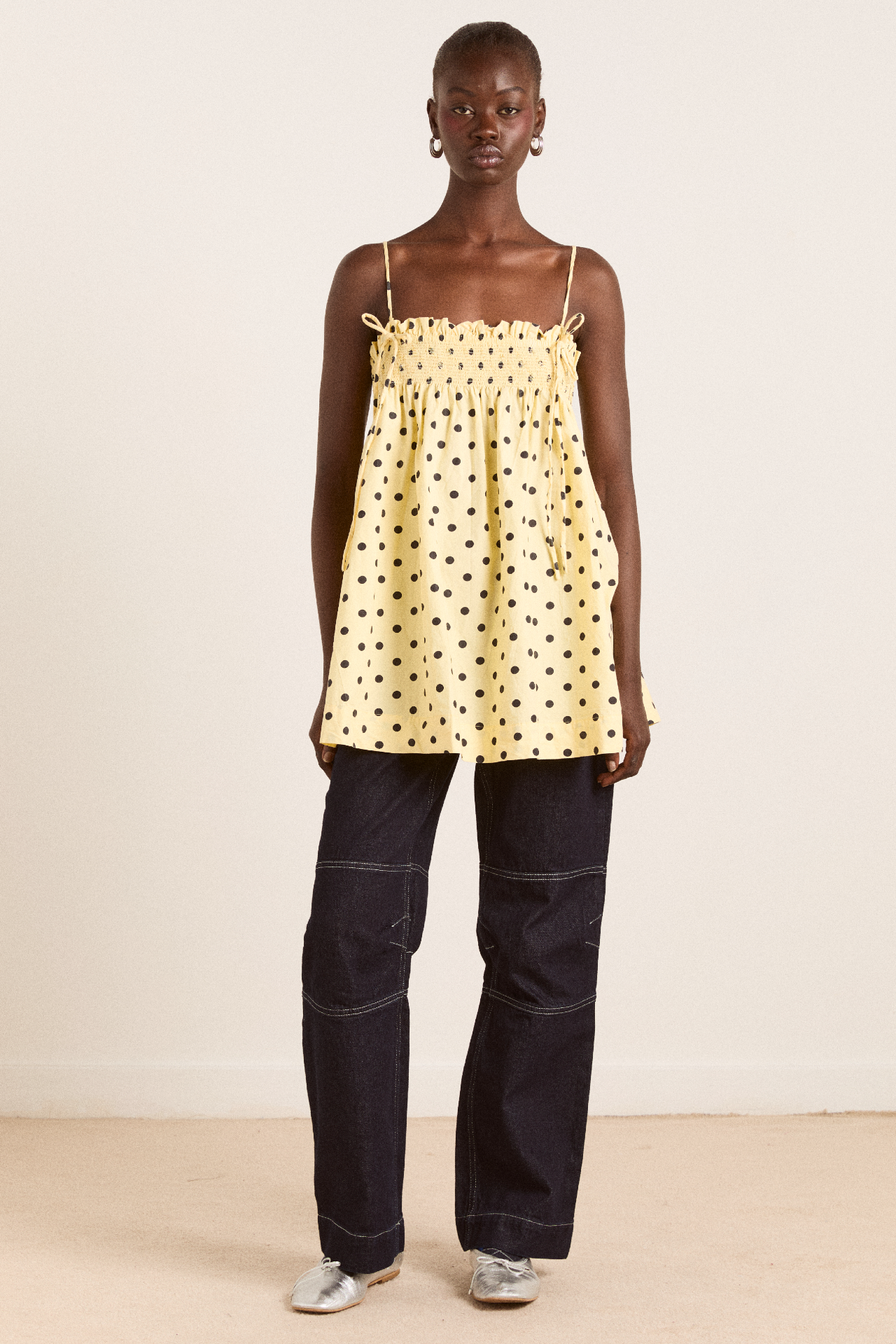 lilo mini dress- butter spot Damson Madder lilo mini dress- butter spot Damson Madder