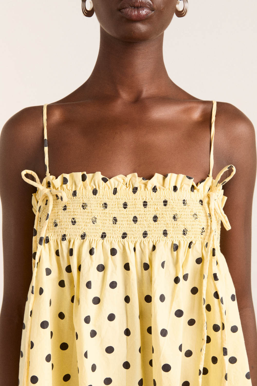 lilo mini dress- butter spot Damson Madder lilo mini dress- butter spot Damson Madder