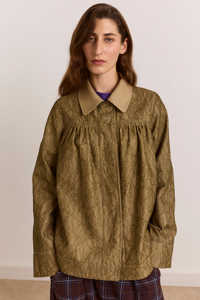 Mini Mercedes Reversible Coat - Lace