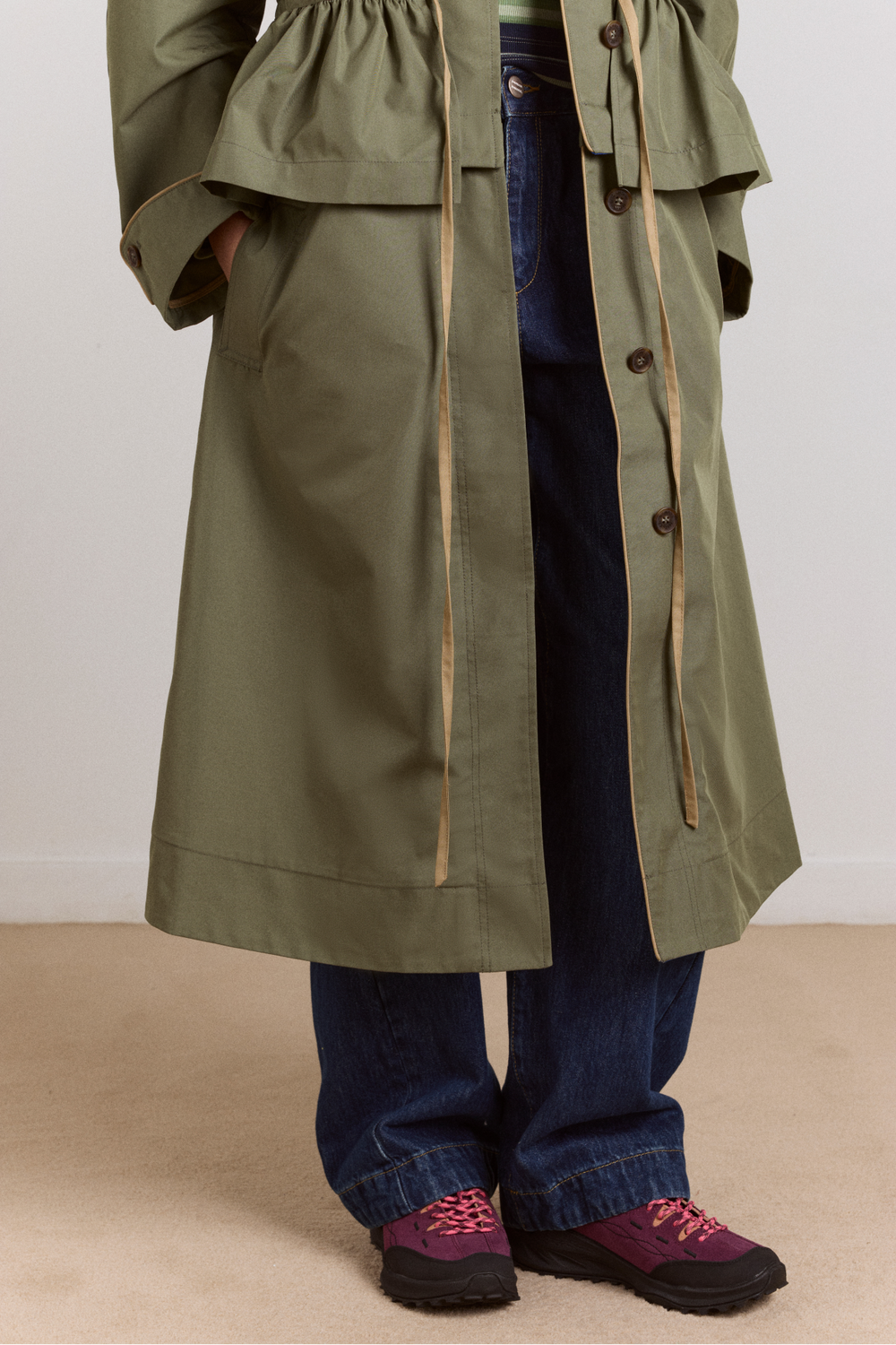 myrtle trench in khaki