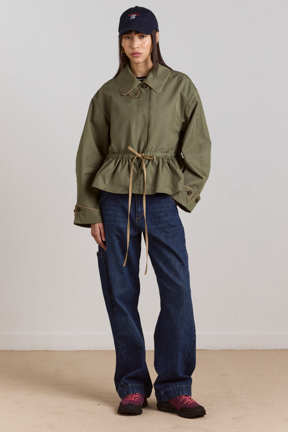 myrtle trench in khaki