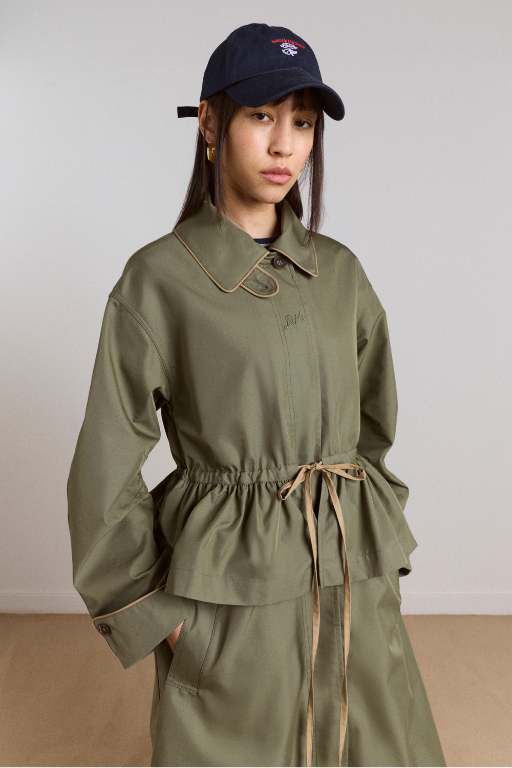 myrtle trench in khaki