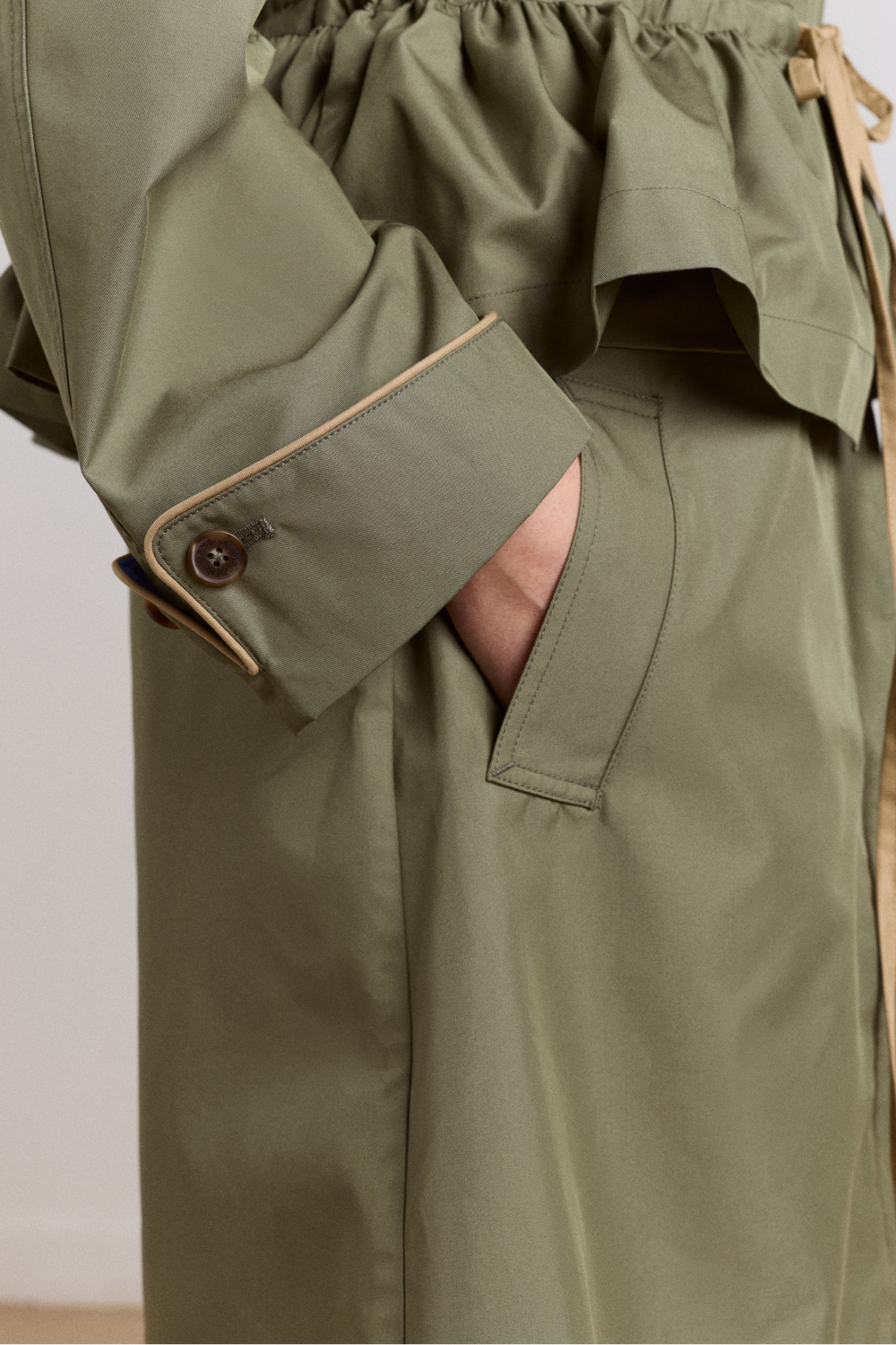 myrtle trench in khaki