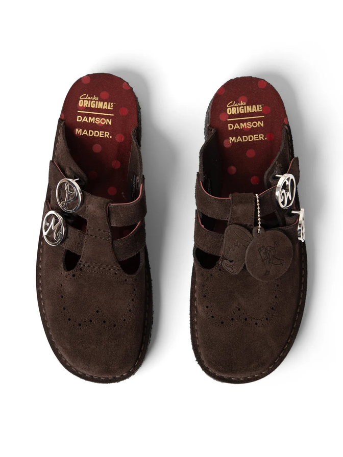 Damson Madder X Clarks Originals Nomad Mary Jane Mule - Chocolate Brown