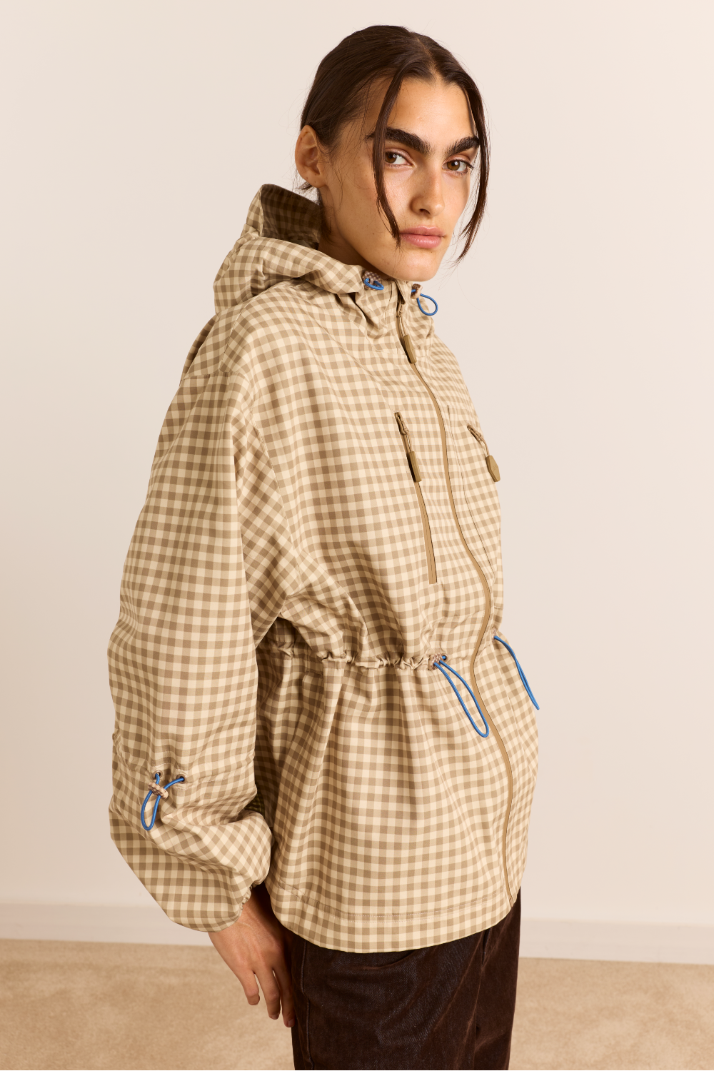 Matilda Waterproof Raincoat - Gingham