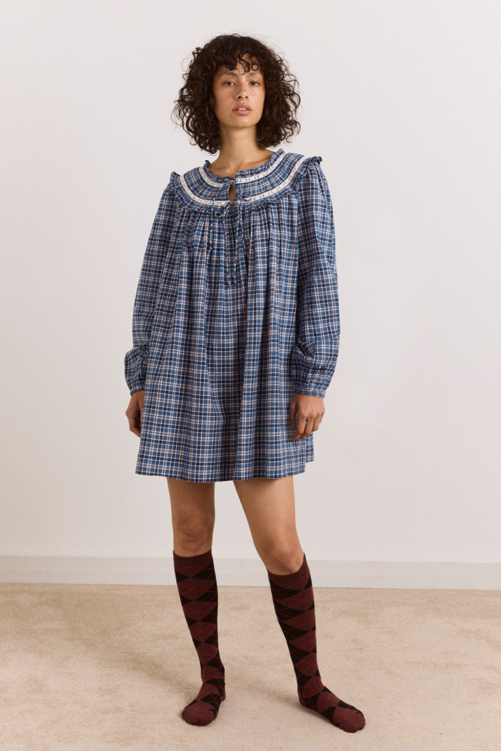 Muse Nightdress - Boysie Blue Check