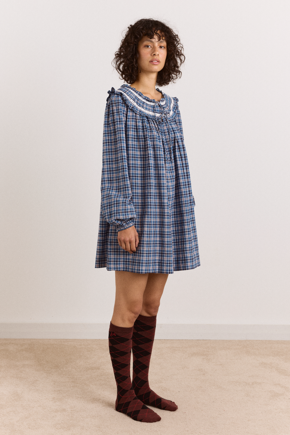 Muse Nightdress - Boysie Blue Check