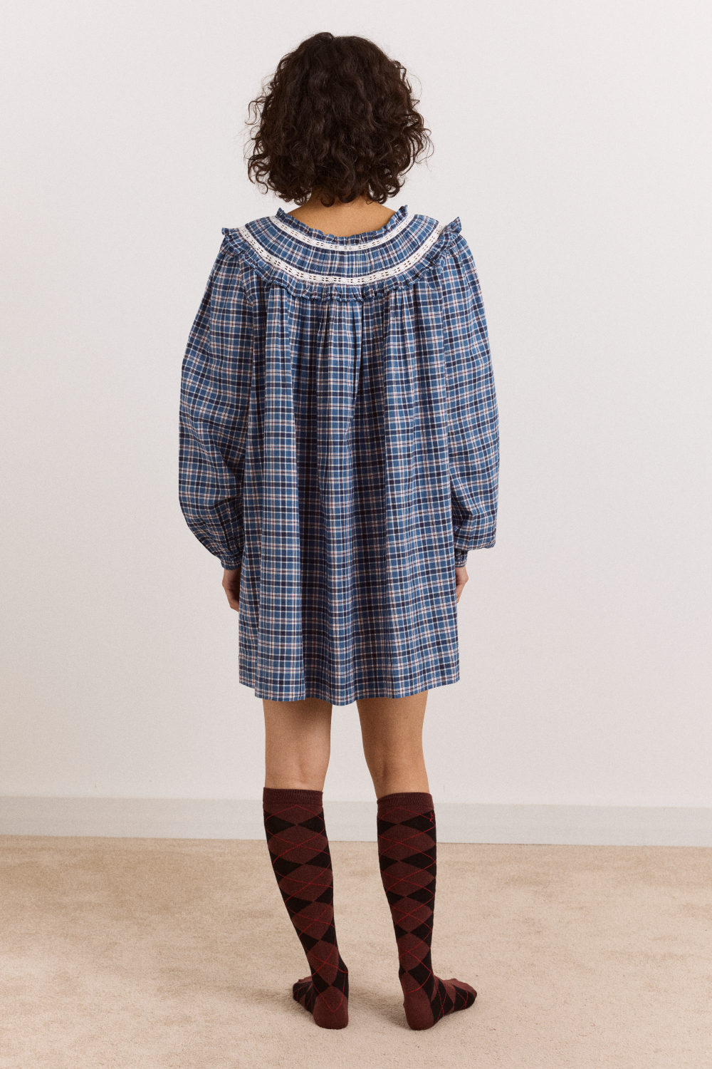 Muse Nightdress - Boysie Blue Check