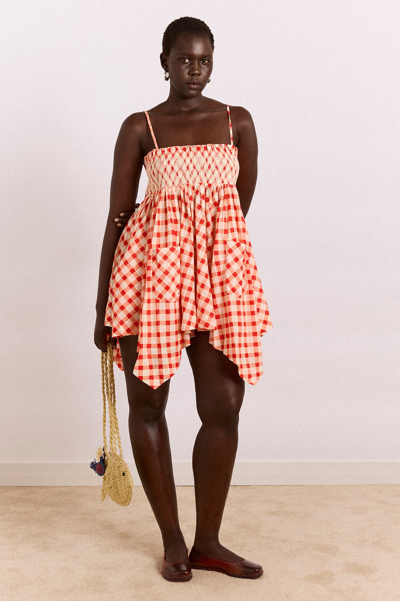 Lilo Hanky Hem Multiwear Skirt/Dress- Red Gingham – Damson Madder