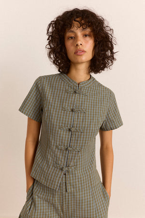 Nelly Top - Tourmaline Check