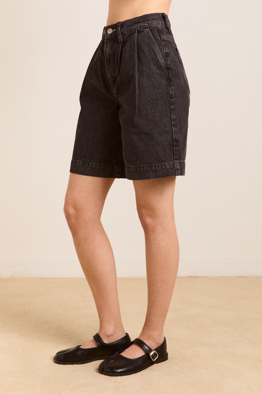 nova jorts - washed black