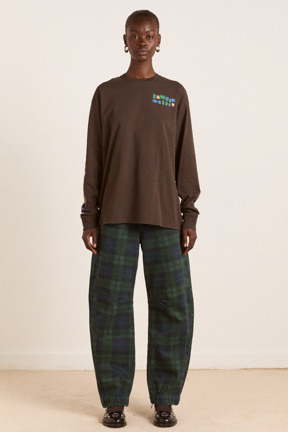 felix jeans - over dye check – Damson Madder felix jeans - over dye check – Damson Madder