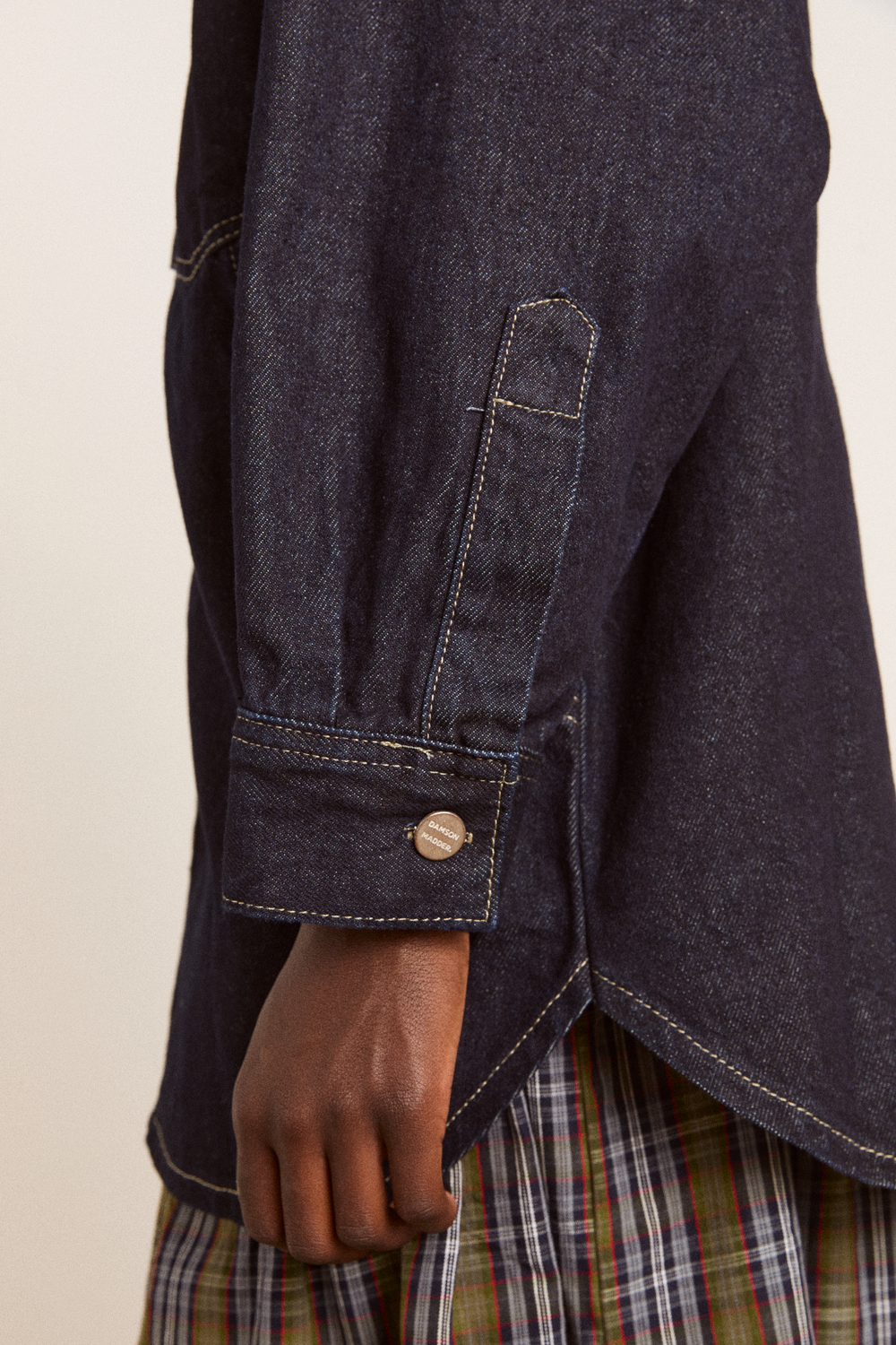 nova oversized shacket - indigo