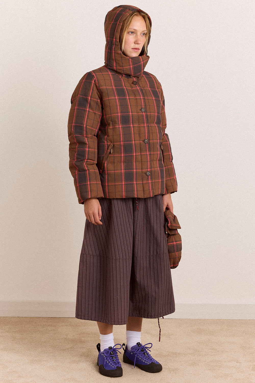 Pearl Hooded Puffer - Wren Check