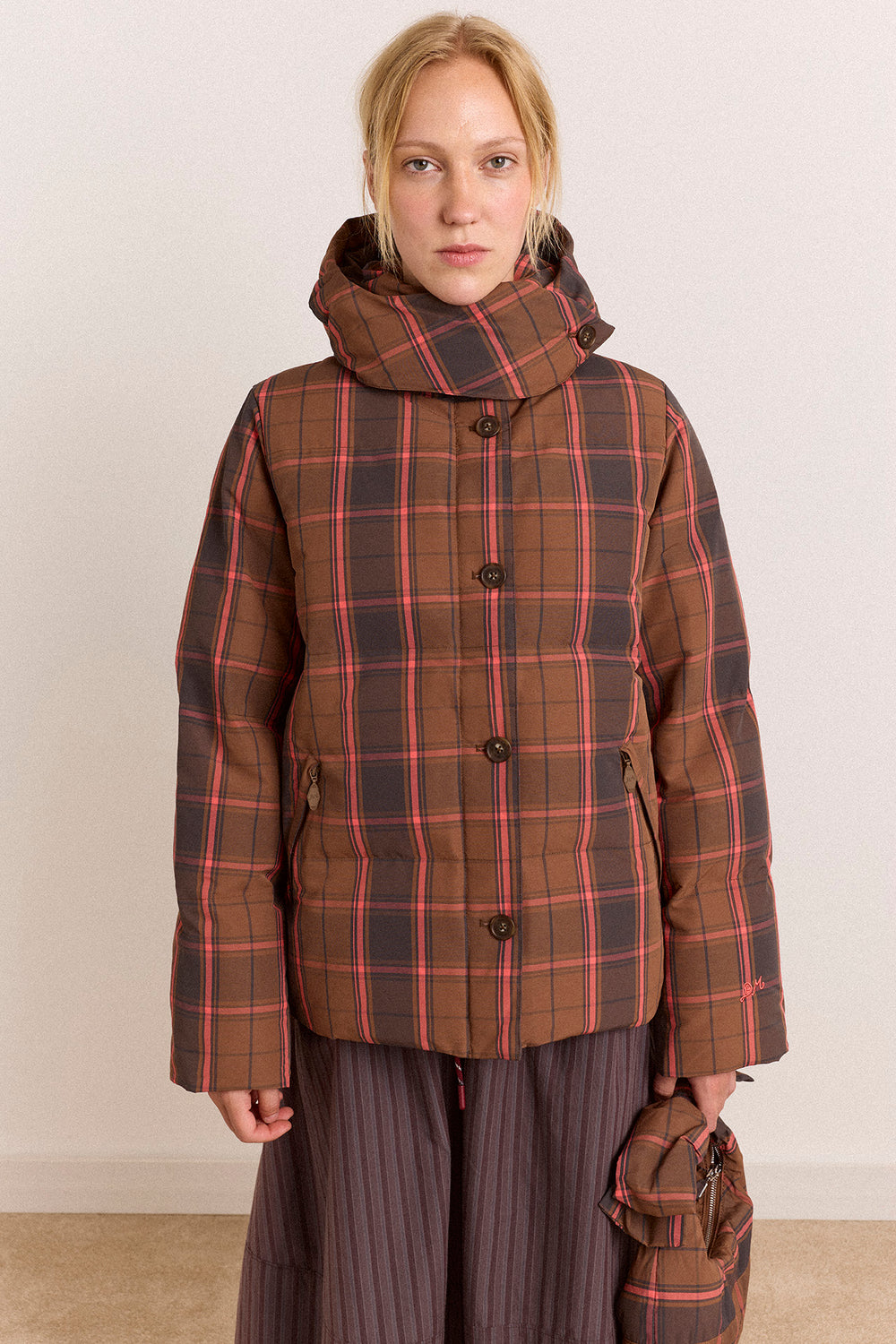 Pearl Hooded Puffer - Wren Check