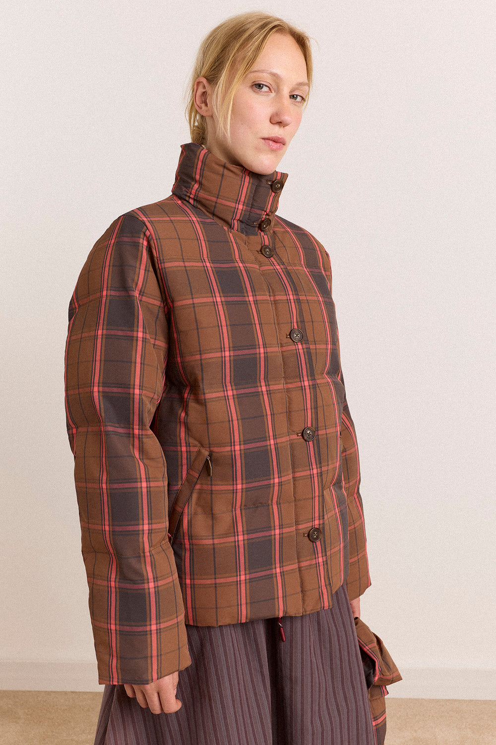 Pearl Hooded Puffer - Wren Check
