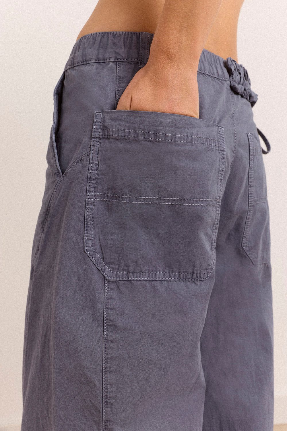 Liv Trouser - Grey Blue