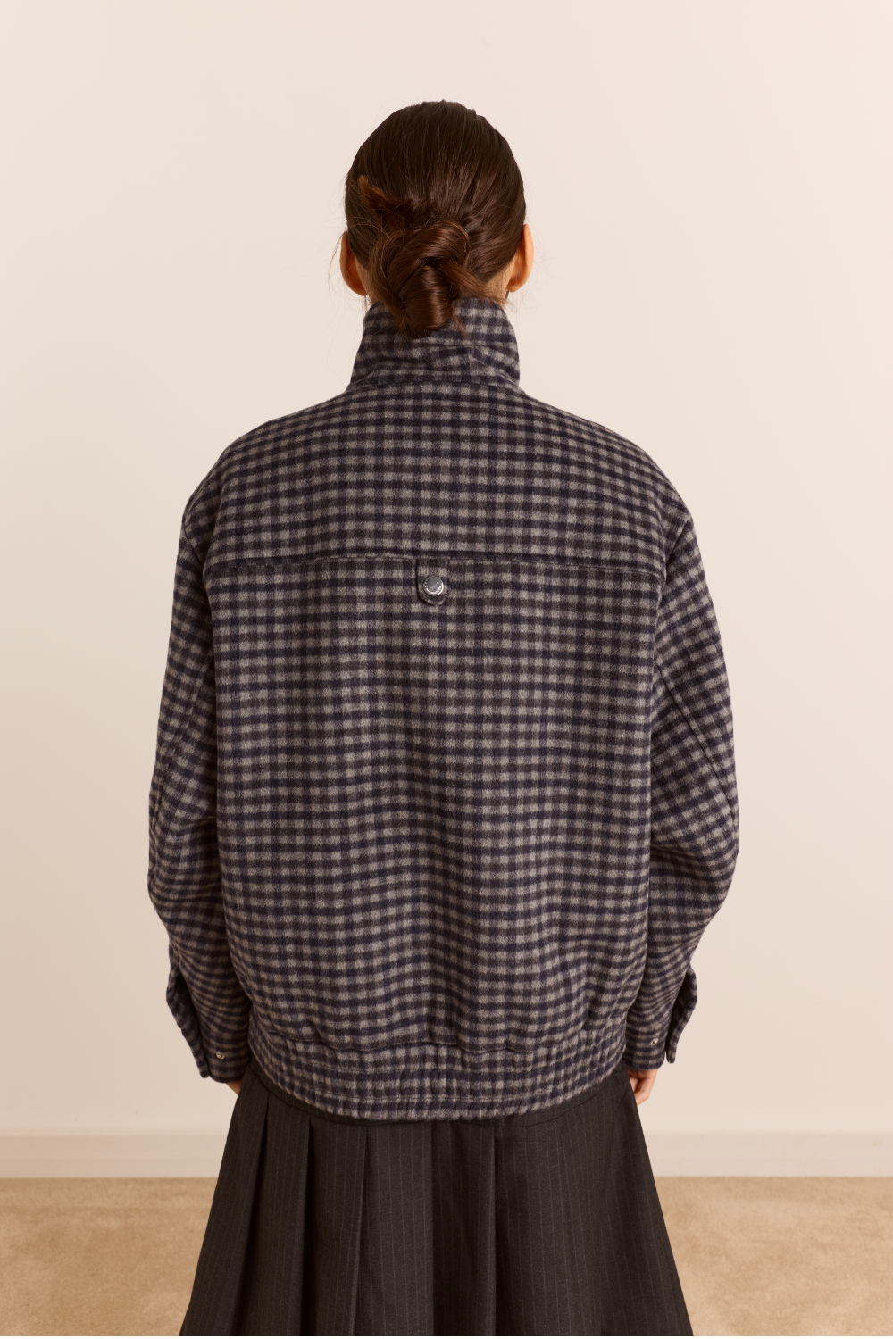 Pixie Wool Bomber - Willow Gingham