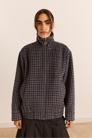 Pixie Wool Bomber - Willow Gingham