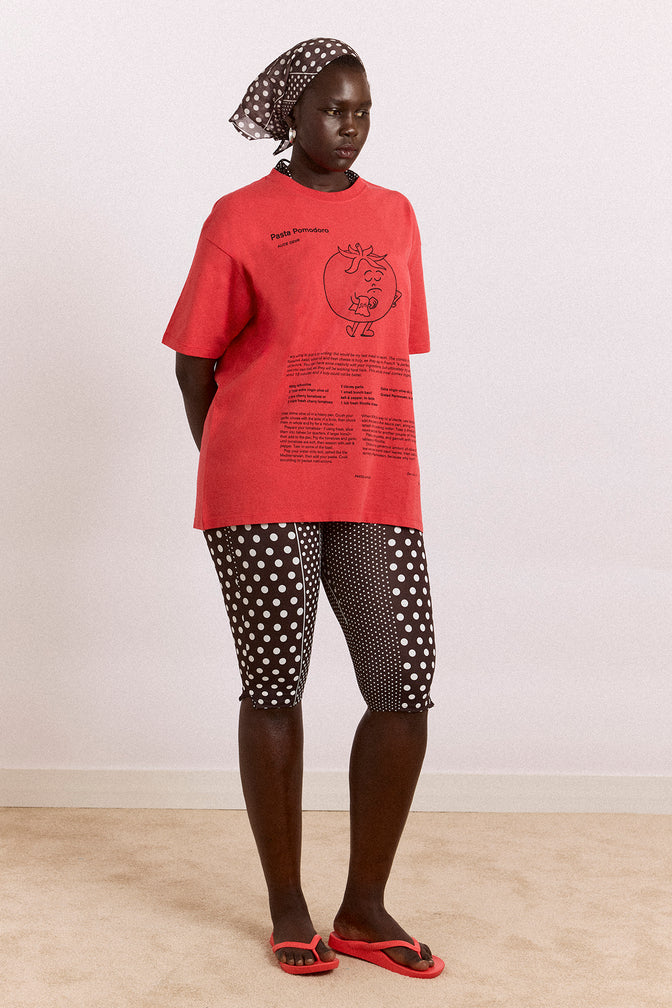 recipe with friends graphic tee - red