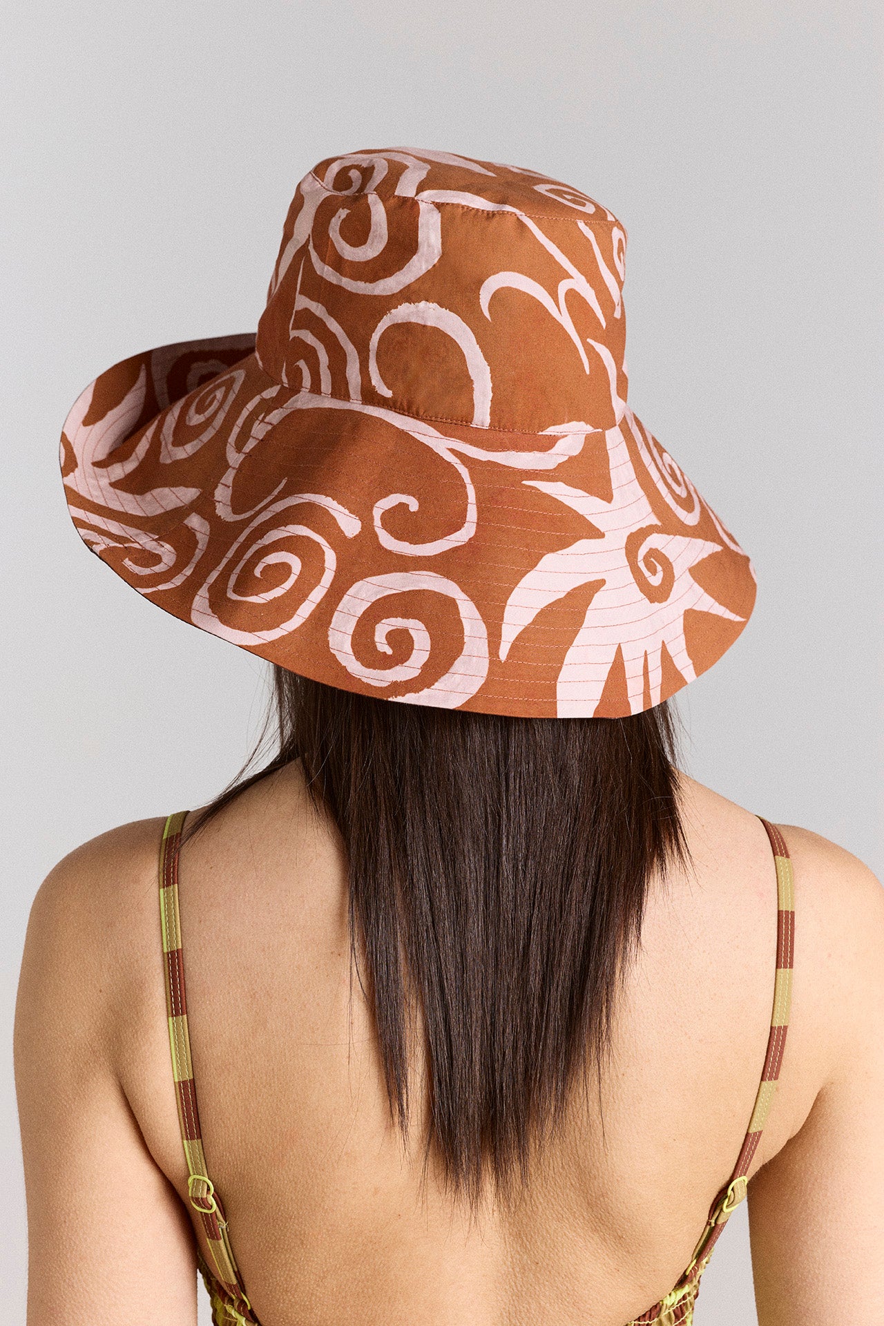 Reversible Sunhat - Mixed Swirl – Damson Madder
