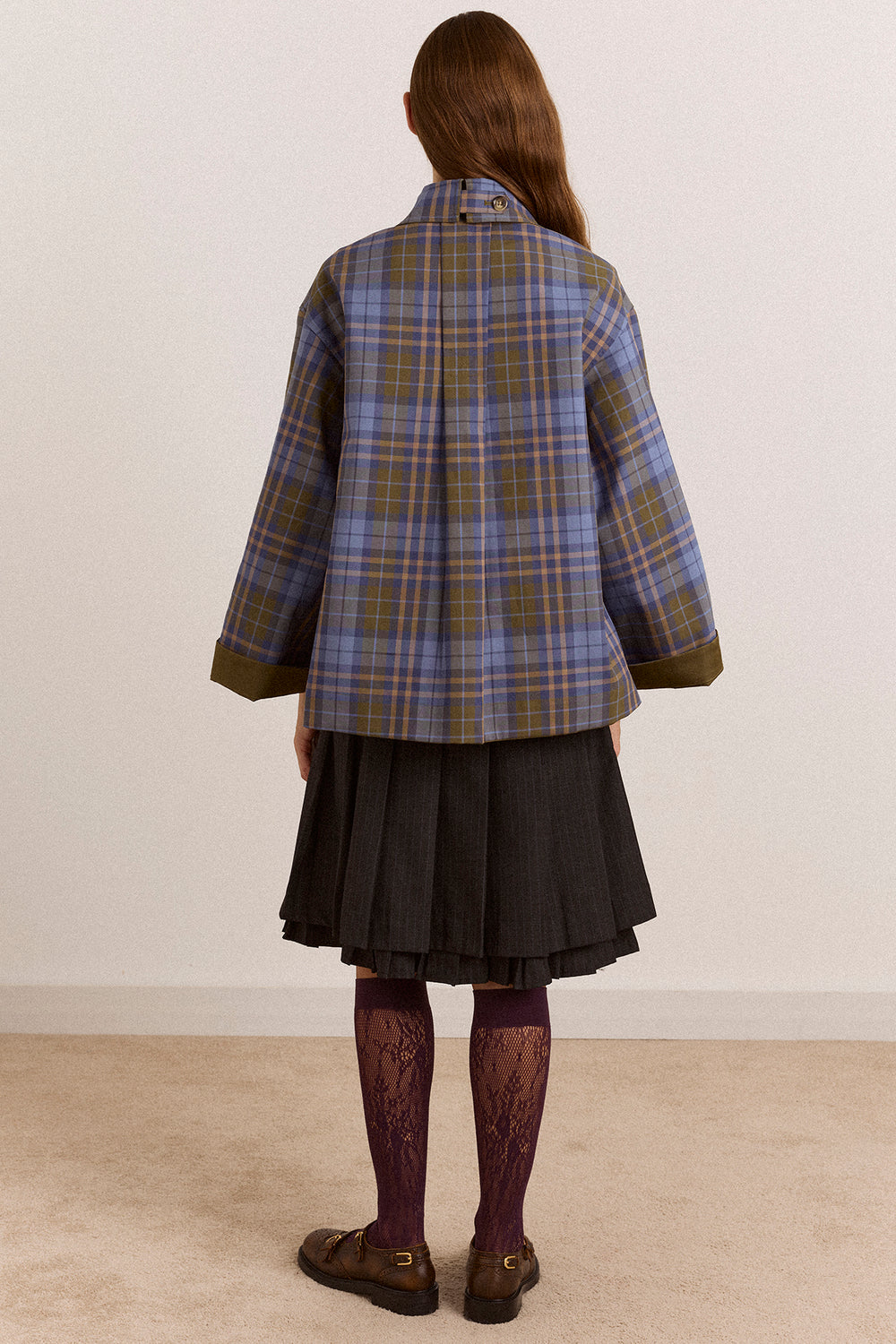 Reversible Jerry Crop Trench Coat - Olive