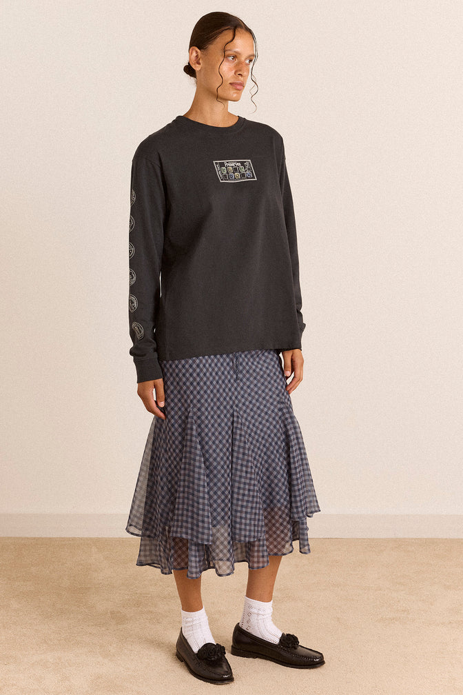 Rida Skirt - Sheer Willow Gingham