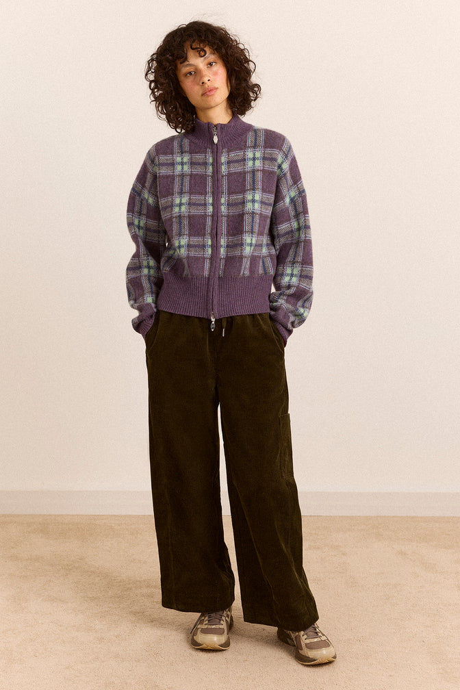Felix Cord Trouser - Dark Olive