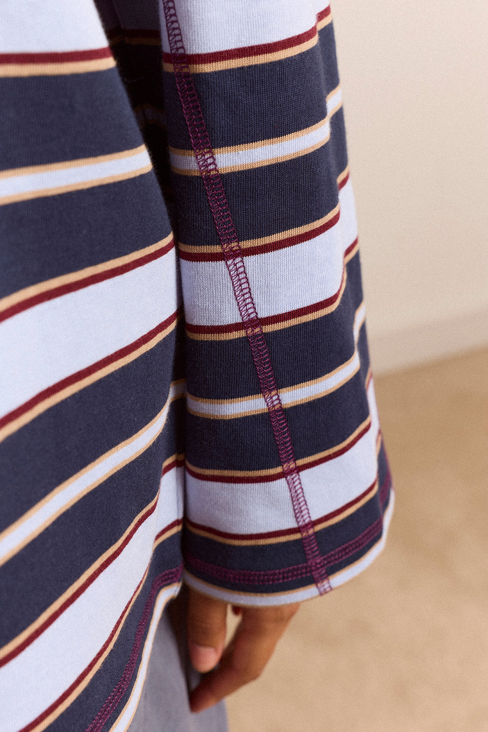 Samara Long Sleeve Top - Blue Stripe