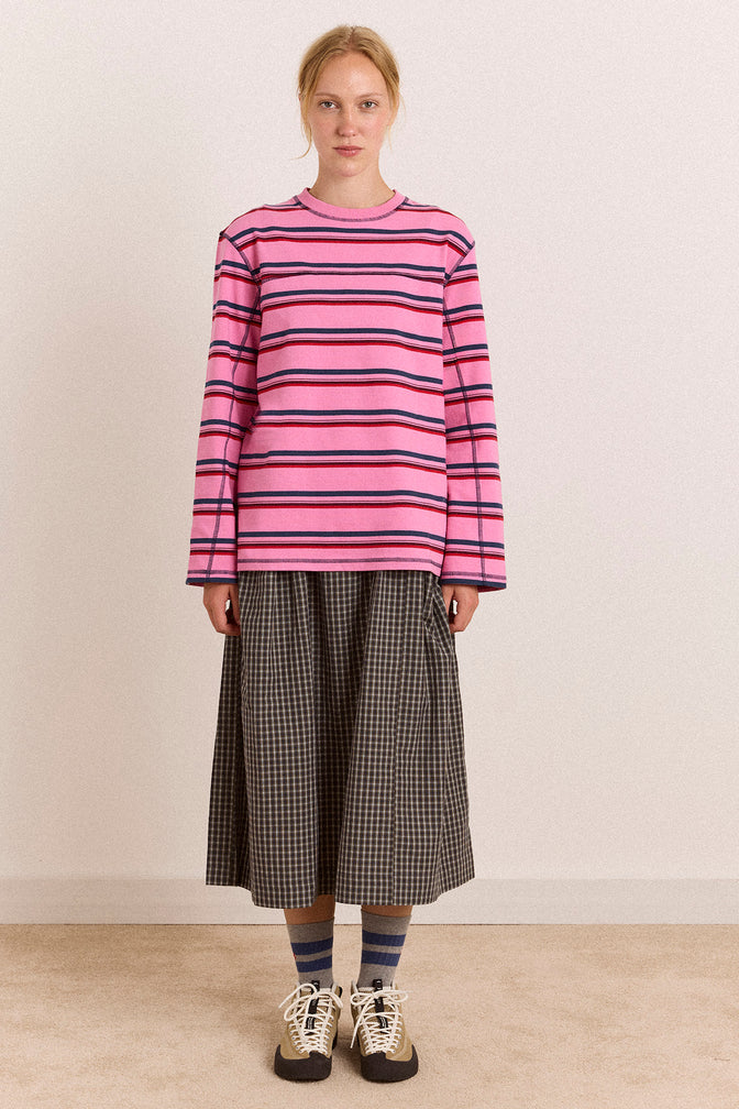 Samara Tee - Pink Stripe
