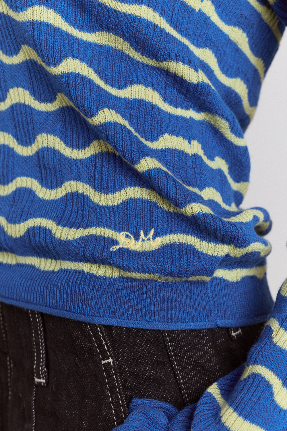 silvia polo jumper- blue mint