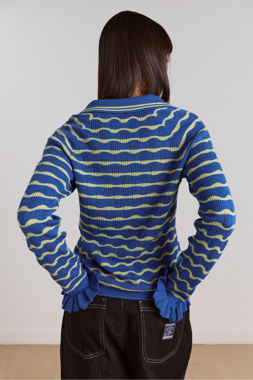 silvia polo jumper- blue mint