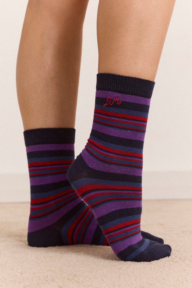 3 Pack Socks - Mixed Pop Stripes