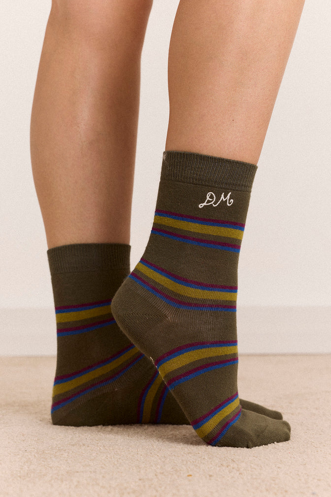 3 Pack Socks - Mixed Pop Stripes