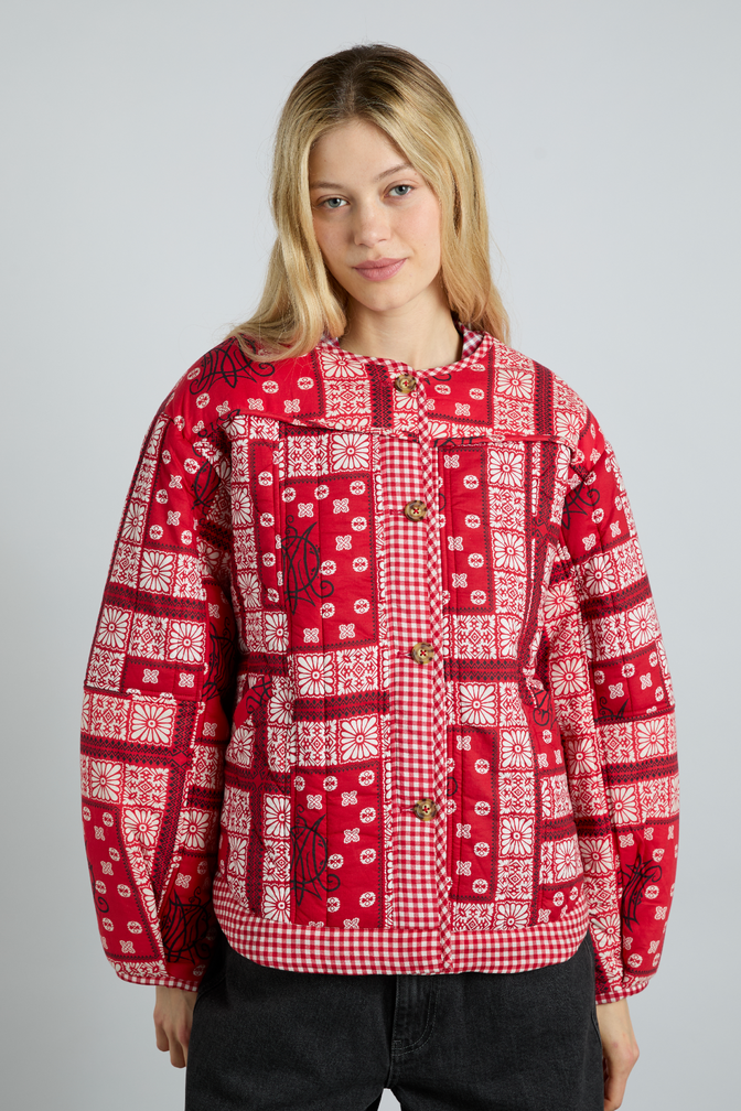 Macy Jacket - Red Bandana