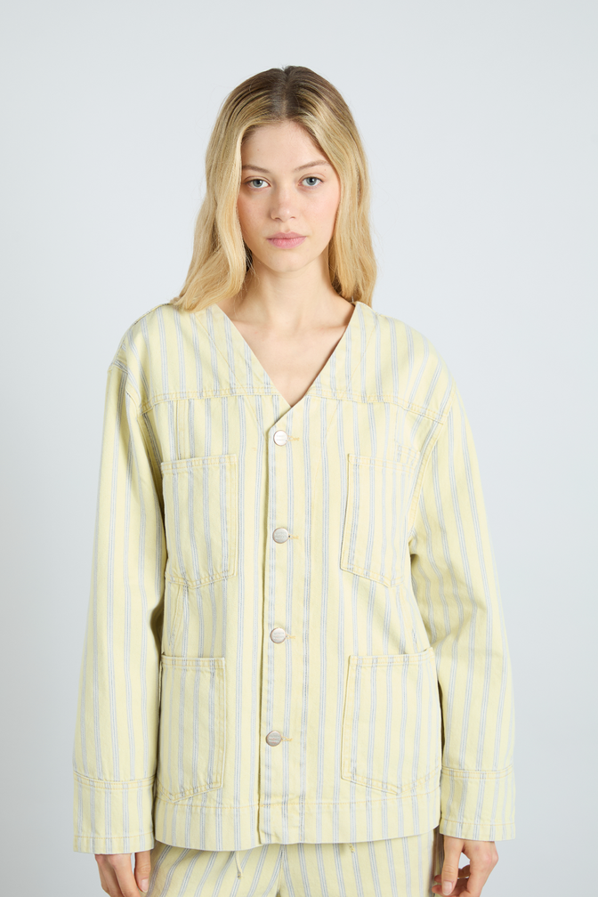 Luca Jacket - Butter Business Stripe