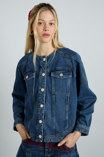 Vanessa Jacket - Texas Wash – Damson Madder