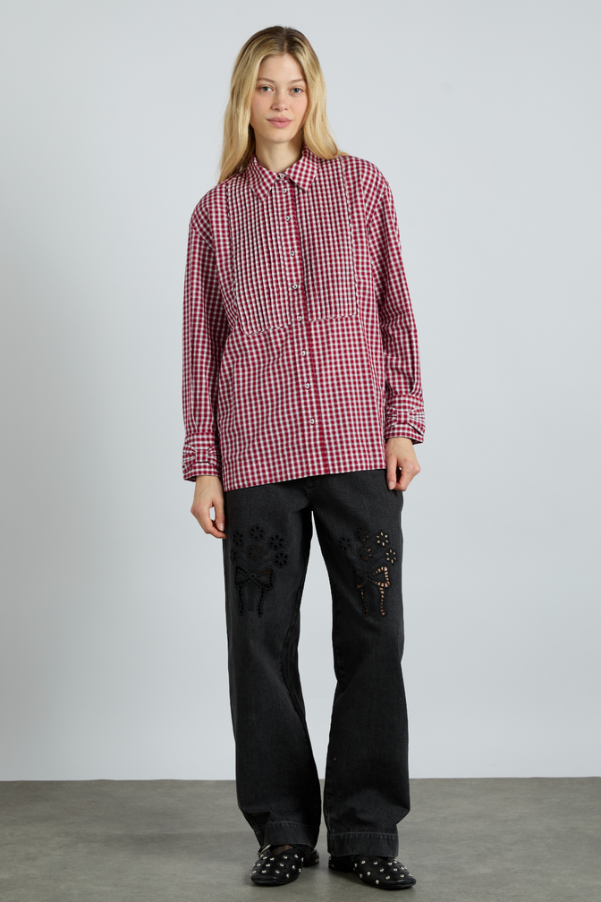 Michelle Shirt - Cherry Gingham