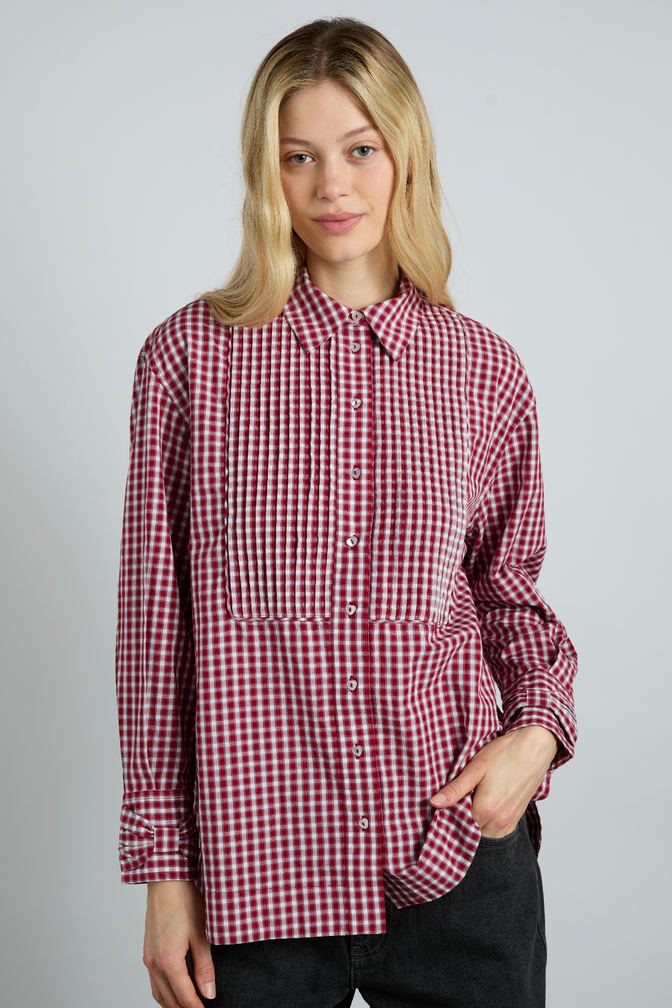 Michelle Shirt - Cherry Gingham