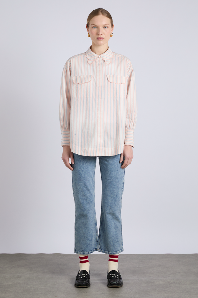 Phoebe Shirt - Apricot Business