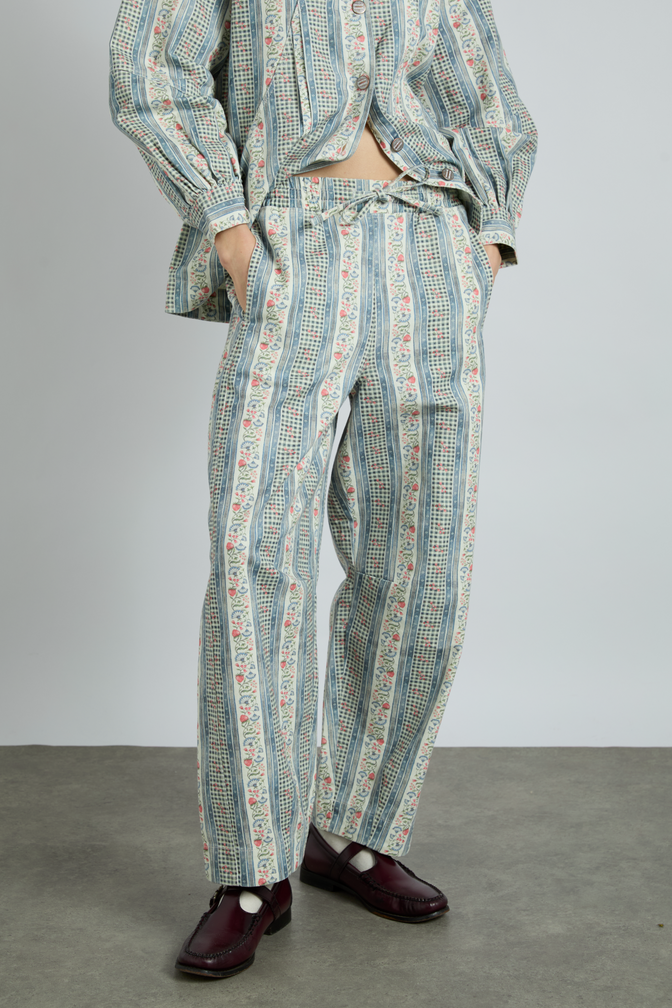 felix twill trouser - wallpaper floral