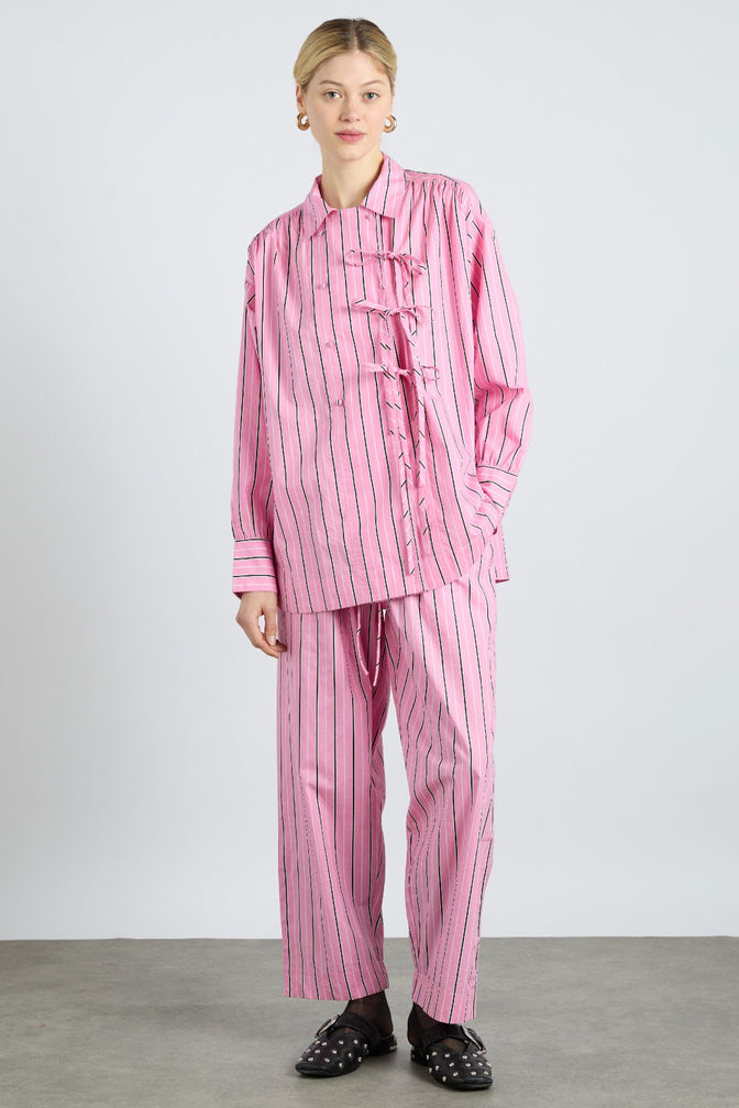 Carmy Shirt - Pink Bold Stripe