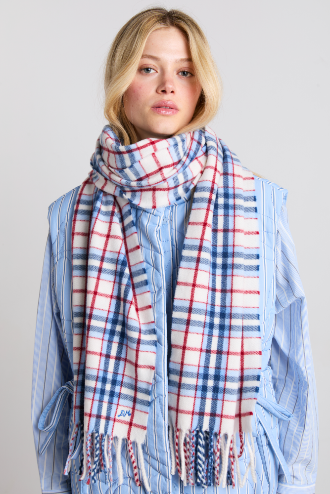 wool scarf- check tartan