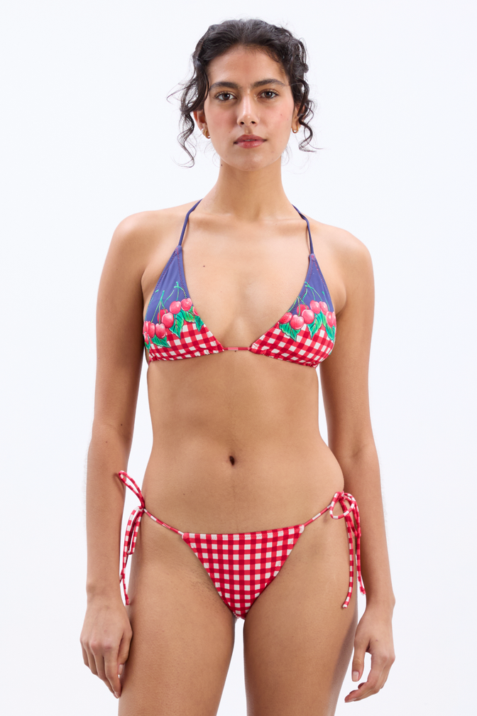 Triangle Bikini Top - Cherry Pie