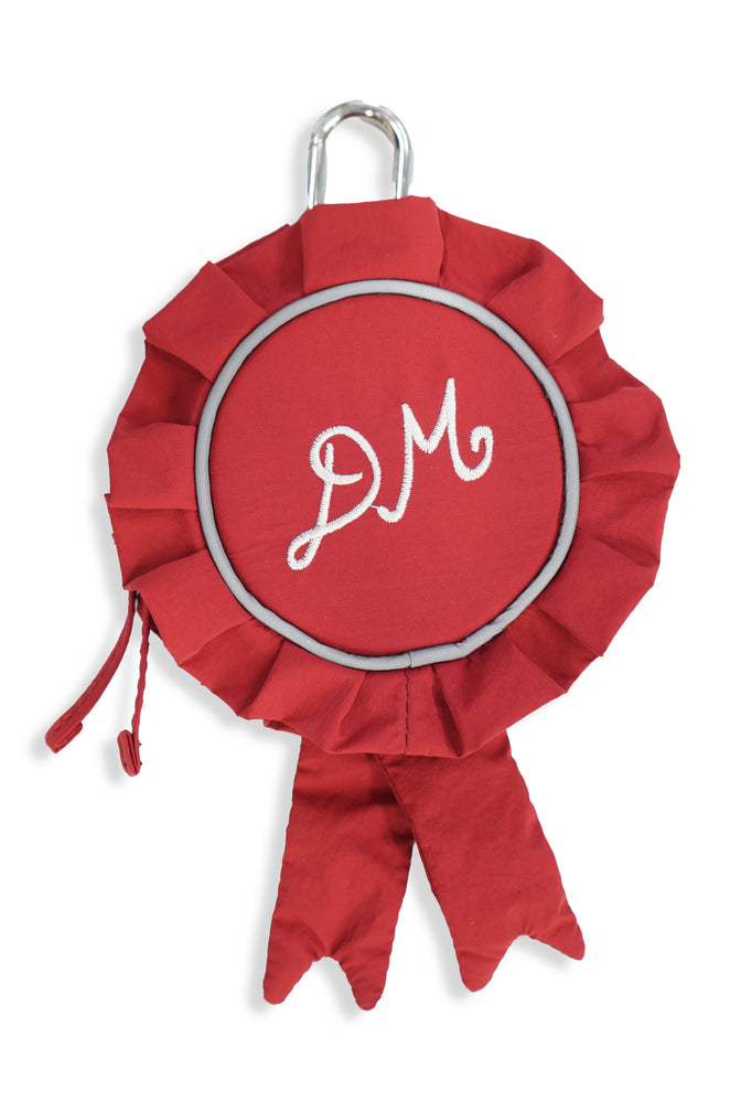 rosette pouch bag charm purse - red