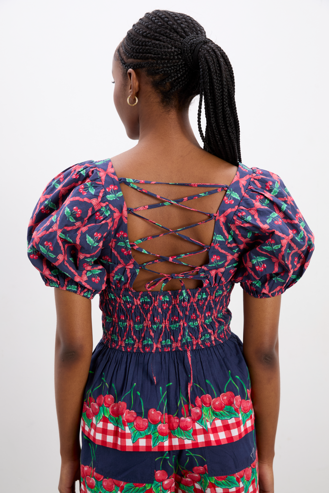 Allegra Blouse - Cherry Pie