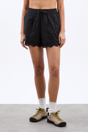 Blondey Shorts - Black Embroidery