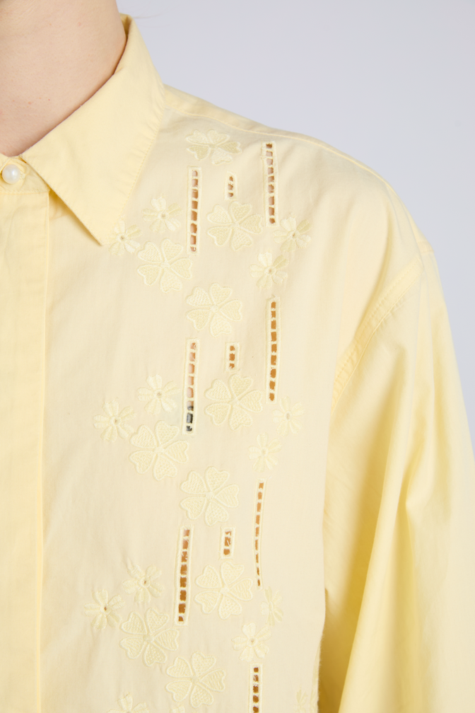 Rue Shirt - Butter Floral Embroidery